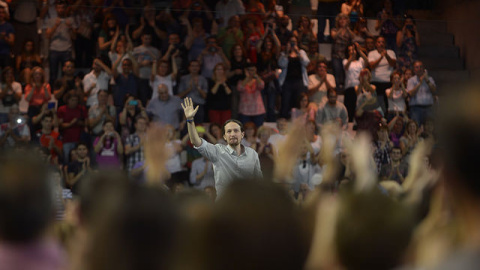 Pablo Iglesias en un acto de campaña del 26J / Podemos Pablo Iglesias en un acto de campaña del 26J / Podemos
