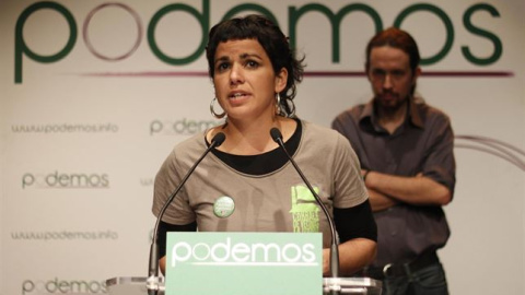 Teresa Rodríguez en un acto de Podemos. Teresa Rodríguez en un acto de Podemos.