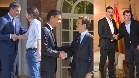Sánchez se reunirá con Casado, Rivera e Iglesias la próxima semana Sánchez se reunirá con Casado, Rivera e Iglesias la próxima semana