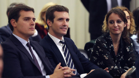 Casado y Rivera, en una foto de archivo. EFE. Casado y Rivera, en una foto de archivo. EFE.