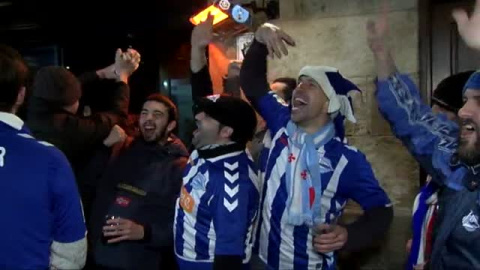 La afición se vuelca con el Alavés tras clasificarse para la final de Copa La afición se vuelca con el Alavés tras clasificarse para la final de Copa