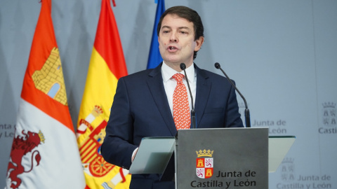 El presidente de la Junta de Castilla y León, Alfonso Fernández Mañueco, en una rueda de prensa en la Junta de Castilla y León, a 20 de diciembre de 2021, en Valladolid, Castilla y León, (España).- Claudia Alba / Europa Press El presidente de la Junta de Castilla y León, Alfonso Fernández Mañueco, en una rueda de prensa en la Junta de Castilla y León, a 20 de diciembre de 2021, en Valladolid, Castilla y León, (España).- Claudia Alba / Europa Press