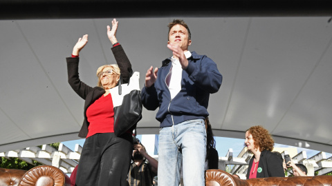 09/05/2019.- La candidata a la alcaldía de Más Madrid Manuela Carmena (i), y del candidato a la Comunidad Iñigo Errejón (d), durante el acto previo al inicio de campaña electoral para los comicios del 26 de mayo, este jueves en Madrid. EFE/Victor Ler 09/05/2019.- La candidata a la alcaldía de Más Madrid Manuela Carmena (i), y del candidato a la Comunidad Iñigo Errejón (d), durante el acto previo al inicio de campaña electoral para los comicios del 26 de mayo, este jueves en Madrid. EFE/Victor Ler