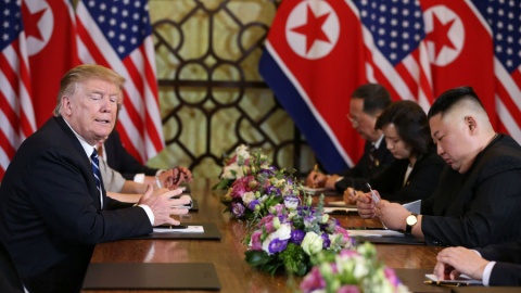 Trump y Kim Jong-un, durante la cumbre este miércoles. REUTERS/Leah Millis Trump y Kim Jong-un, durante la cumbre este miércoles. REUTERS/Leah Millis