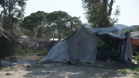 Tienda en donde Rahim estuvo viviendo durante seis meses Tienda en donde Rahim estuvo viviendo durante seis meses