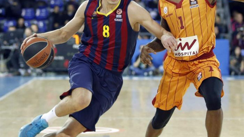 Hezonja, durante el partido ante el Galatasaray. EFE/Andreu Dalmau Hezonja, durante el partido ante el Galatasaray. EFE/Andreu Dalmau