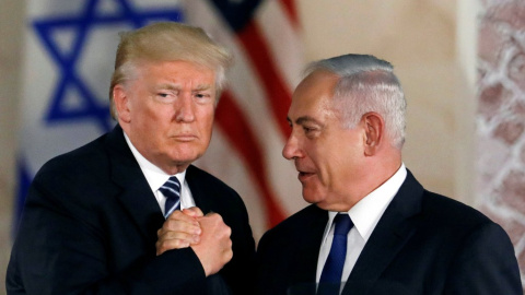 Donald Trump, junto al primer ministro de Israel, Benjamin Netanyahu. - REUTERS Donald Trump, junto al primer ministro de Israel, Benjamin Netanyahu. - REUTERS