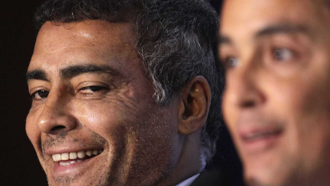 Romario y Bebeto, senador y diputado estatal del Podemos brasileño. / SÉRGIO MORAES (REUTERS) Romario y Bebeto, senador y diputado estatal del Podemos brasileño. / SÉRGIO MORAES (REUTERS)