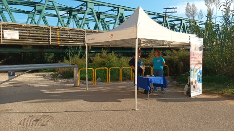 17/10/2022 - El punt informatiu de la desembocadura del Besòs. 17/10/2022 - El punt informatiu de la desembocadura del Besòs.
