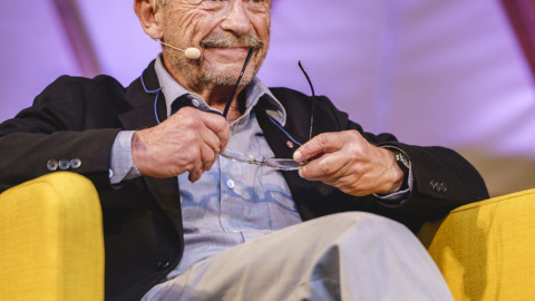 Adam Przeworski durant la conferència a la Biennal de Pensament 2022. Adam Przeworski durant la conferència a la Biennal de Pensament 2022.