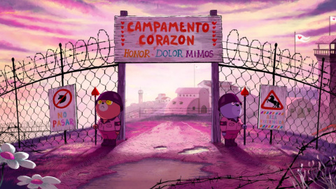 Entrada a Campamento Corazón. Entrada a Campamento Corazón.