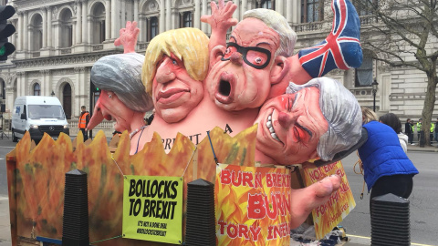 Manifestación que solicita la cancelación del Brexit./CRISTINA CASERO Manifestación que solicita la cancelación del Brexit./CRISTINA CASERO