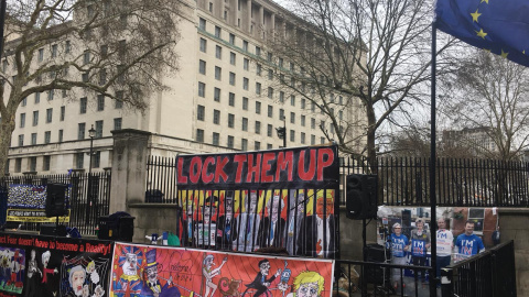 Manifestación que solicita la cancelación del Brexit./CRISTINA CASERO