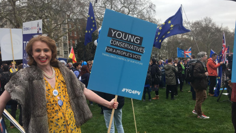 Manifestación que solicita la cancelación del Brexit./CRISTINA CASERO