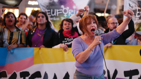 22/10/2022 manifestación para la aprobación de la Ley Trans Madrid 22/10/2022 manifestación para la aprobación de la Ley Trans Madrid