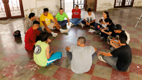 El grupo reunido. El grupo reunido.