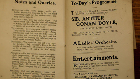 El libro encontrado en un ático en Escocia, con una historia desconocida de Arthur Conan Doyle sobnre Sherlock Holmes. THE TELEGRAPH