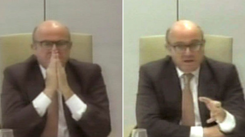 El exministro de Economía Luis de Guindos, en el juicio por la salida a bolsa de Bankia. / EFE El exministro de Economía Luis de Guindos, en el juicio por la salida a bolsa de Bankia. / EFE