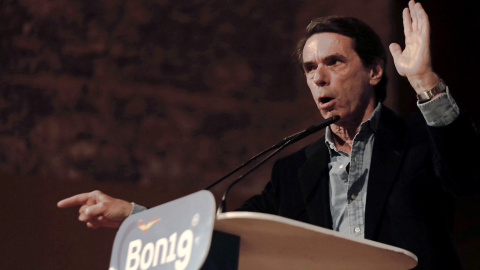 27/03/2019.- El expresidente del Gobierno José María Aznar durante su discurso en el acto electoral organizado por el PPCV, hoy miércoles en Valencia. / EFE - JUAN CARLOS CÁRDENAS 27/03/2019.- El expresidente del Gobierno José María Aznar durante su discurso en el acto electoral organizado por el PPCV, hoy miércoles en Valencia. / EFE - JUAN CARLOS CÁRDENAS