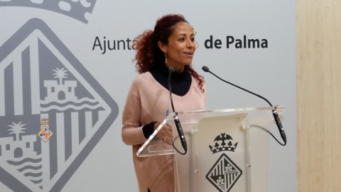 La regidora de Palma Aurora Jhardi. La regidora de Palma Aurora Jhardi.