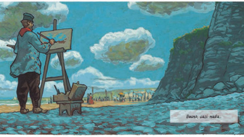 'Monet. Nómada de la luz', por Salva Rubio (guión) y Ricard Efa (ilustraciones).- NORMA