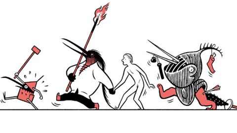 'El tríptico de los encantados (una pantomima bosquiana)', por Max.- MUSEO NACIONAL DEL PRADO