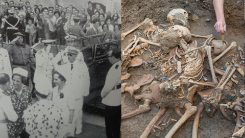 Visita del general Franco a Tortosa per inaugurar el monument, el 1966 | Fossa comuna de la Guerra Civil localitzada al cementiri de Salomó (Tarragonès) Visita del general Franco a Tortosa per inaugurar el monument, el 1966 | Fossa comuna de la Guerra Civil localitzada al cementiri de Salomó (Tarragonès)