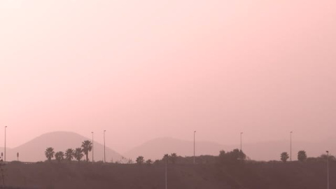 La calima cubre el cielo de Las Palmas de Gran Canaria La calima cubre el cielo de Las Palmas de Gran Canaria
