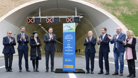 Inauguració del túnel que dona pas a l'enllaç de la B-40 entre Olesa de Montserrat i Viladecavalls.