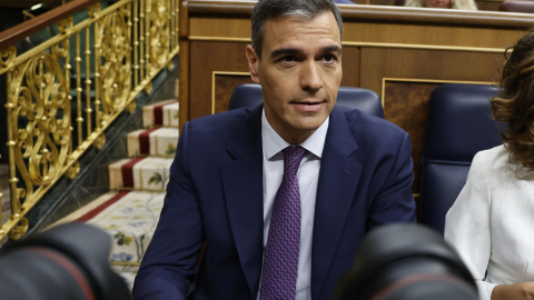 Pedro Sánchez en el pleno del Congreso, a 22 de mayo de 2024. Pedro Sánchez en el pleno del Congreso, a 22 de mayo de 2024.