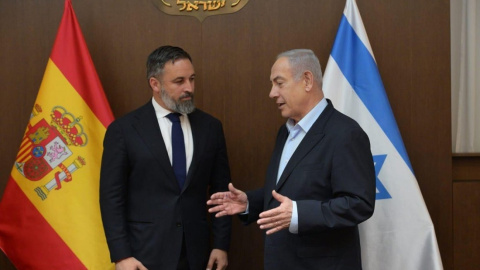 Santiago Abascal y Benjamin Netanyahu Santiago Abascal y Benjamin Netanyahu