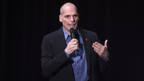 11/03/2023. Yanis Varoufakis durante un acto de MeRA25, a 20 de febrero de 2019. 11/03/2023. Yanis Varoufakis durante un acto de MeRA25, a 20 de febrero de 2019.