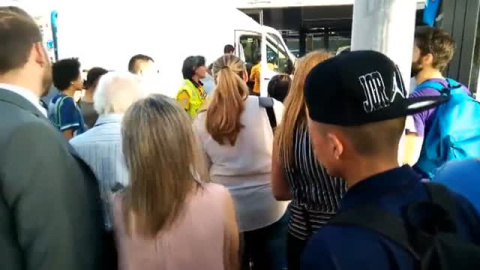 Monumental accidente múltiple en Plaza de Castilla Monumental accidente múltiple en Plaza de Castilla