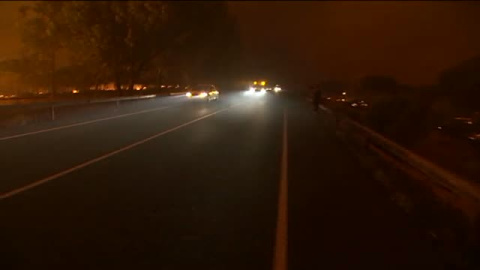 Más de 2.000 evacuados por el incendio en Moguer Más de 2.000 evacuados por el incendio en Moguer