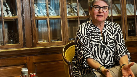 15/03/2023.- María Carvalho Dantas, portavoz de ERC en la tramitación de la reforma de la 'ley mordaza', en su entrevista con 'Público' en el Congreso. JAIME MORATO 15/03/2023.- María Carvalho Dantas, portavoz de ERC en la tramitación de la reforma de la 'ley mordaza', en su entrevista con 'Público' en el Congreso. JAIME MORATO