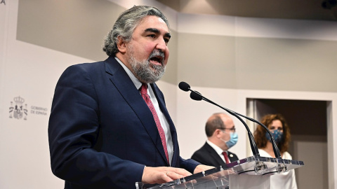 El exministro de Cultura y Deportes José Manuel Rodríguez Uribes pronuncia un discurso durante el acto de traspaso de cartera a su sucesor en el cargo, Miquel Iceta. El exministro de Cultura y Deportes José Manuel Rodríguez Uribes pronuncia un discurso durante el acto de traspaso de cartera a su sucesor en el cargo, Miquel Iceta.