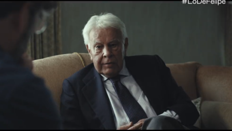 Felipe González durante su entrevista con Jordi Évole. Felipe González durante su entrevista con Jordi Évole.