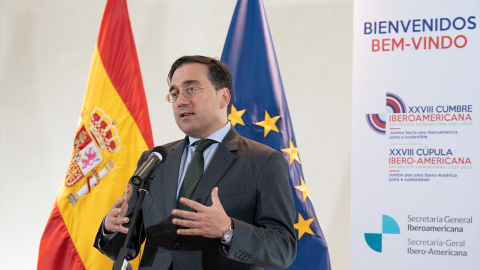 24/03/2023. El ministro de Asuntos Exteriores, José Manuel Albares, a su llegada a la Cumbre Iberoamericana, a 23 de marzo de 2023. 24/03/2023. El ministro de Asuntos Exteriores, José Manuel Albares, a su llegada a la Cumbre Iberoamericana, a 23 de marzo de 2023.