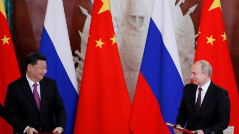 El presidente chino Xi Jinping y el ruso Vladimir Putin, en su encuentro en Moscú en junio de 2019. REUTERS/Evgenia Novozhenina El presidente chino Xi Jinping y el ruso Vladimir Putin, en su encuentro en Moscú en junio de 2019. REUTERS/Evgenia Novozhenina