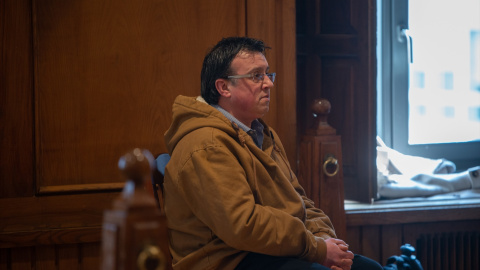 José Luis Abet, durante el juicio celebrado el 6 de marzo de 2023 en la Audiencia Provincial de Pontevedra (Galicia) José Luis Abet, durante el juicio celebrado el 6 de marzo de 2023 en la Audiencia Provincial de Pontevedra (Galicia)