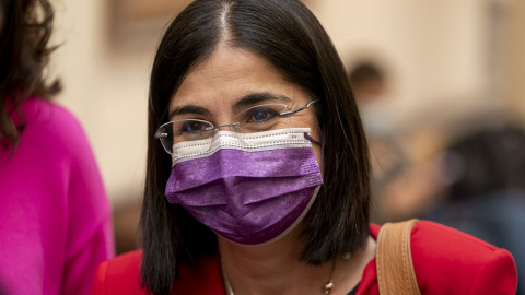08/03/2022. La ministra de Sanidad, Carolina Darias, en una sesión de control al Gobierno en el Senado, a 08/03/2022. 08/03/2022. La ministra de Sanidad, Carolina Darias, en una sesión de control al Gobierno en el Senado, a 08/03/2022.