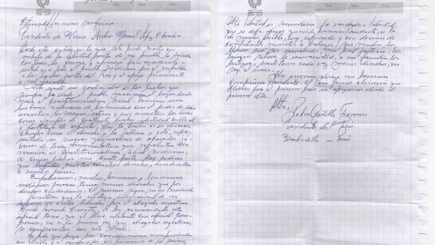 Carta de Pedro Castillo a López Obrador Carta de Pedro Castillo a López Obrador