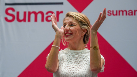 19/03/2023 La ministra de Trabajo, Yolanda Díaz, durante un acto de escucha de su proyecto Sumar en Andalucía 19/03/2023 La ministra de Trabajo, Yolanda Díaz, durante un acto de escucha de su proyecto Sumar en Andalucía