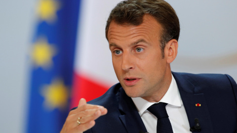 25/04/2019 - Emmanuel Macron, durante la conferencia de prensa para dar a conocer su respuesta política a las protestas de los chalecos amarillos en el Palacio del Elíseo en París, Francia | REUTERS/ Philippe Wojazer 25/04/2019 - Emmanuel Macron, durante la conferencia de prensa para dar a conocer su respuesta política a las protestas de los chalecos amarillos en el Palacio del Elíseo en París, Francia | REUTERS/ Philippe Wojazer
