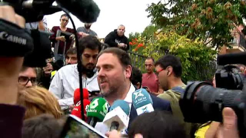 Oriol Junqueras: "Yo ya he votado" Oriol Junqueras: "Yo ya he votado"