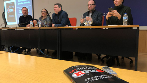 Un momento de la mesa de debate en la UC3. P. R. Un momento de la mesa de debate en la UC3. P. R.