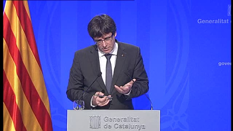 Puigdemont: "Nos queremos reentender con el Estado español, no desentender" Puigdemont: "Nos queremos reentender con el Estado español, no desentender"