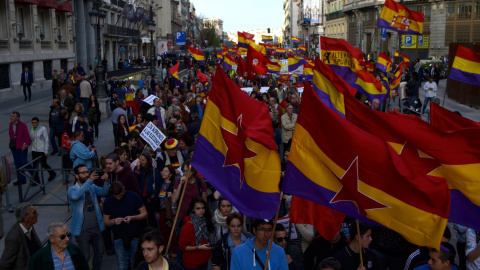 Manifestación en Madrid "Por la tercera República". /AGUSTÍN MILLÁN