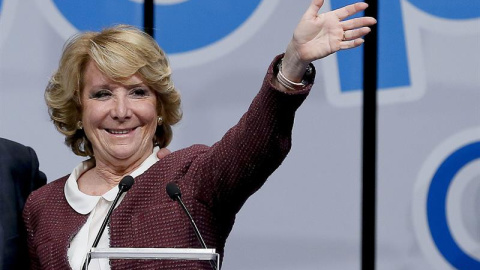 La candidata del PP a la Aldaldía de Madrid, Esperanza Aguirre. EFE La candidata del PP a la Aldaldía de Madrid, Esperanza Aguirre. EFE
