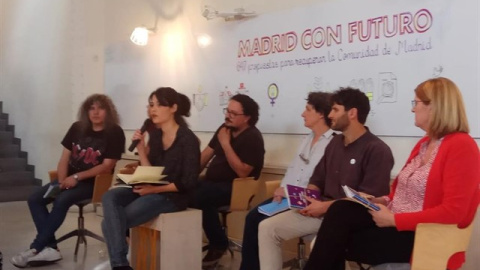 La candidata de Unidas Podemos a la Presidencia regional, Isabel Serra, presentadno el programa electoral de su partido para la Comunidad de Madrid. / EUROPA PRESS La candidata de Unidas Podemos a la Presidencia regional, Isabel Serra, presentadno el programa electoral de su partido para la Comunidad de Madrid. / EUROPA PRESS
